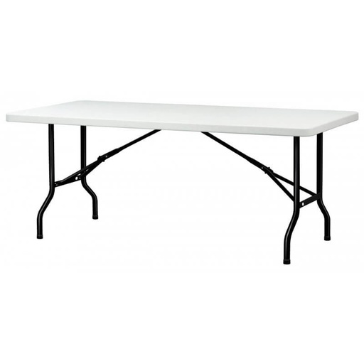 [MOP60-076183] TABLE PLIANTE POLYETHYLENE ROC - 76 x 183 x Ht.74 cm