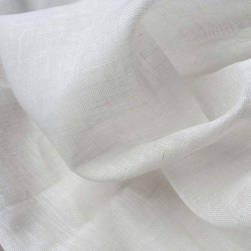 Voilage étamine aspect lin 90520 - Collection TRANSPARENCE  