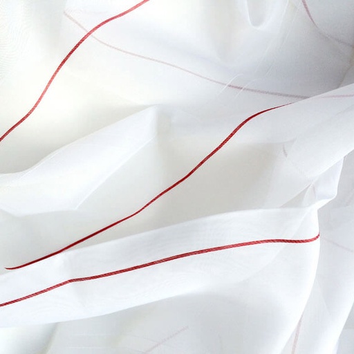 Voilage rayé 5-50039 - Collection TRANSPARENCE