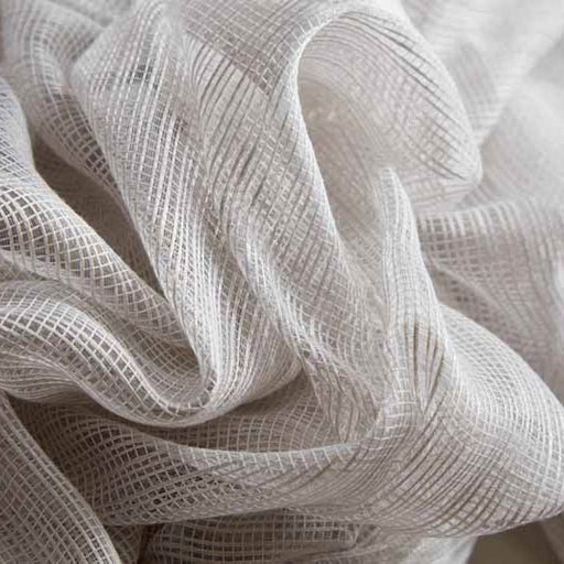 [RDX-EB9028-cm-cm-à définir-Perle 735] Voilage aspect filet NUANCE - Collection TRANSPARENCE
