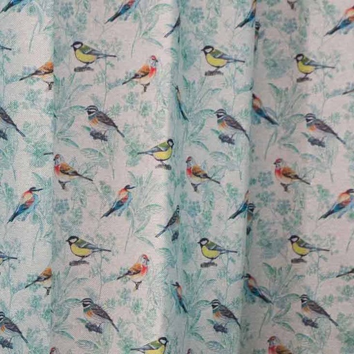 [RDX-SIENTO-OISEAUX-Œillets Ø 40mm-Mousse 92-Œillets Ø 40mm-Mousse 92] Rideau pare-soleil recyclé SIENTO OISEAUX - Collection FUSION