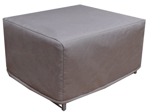 [MOM76-76] POUF MATEO CONVERTIBLE EN LIT 1 PLACE - 76 x 76 x Ht.44 cm