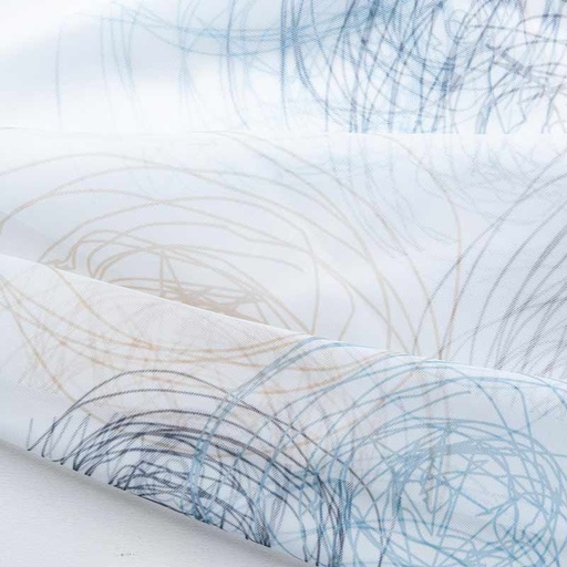Voilage imprimé 834 S NAHIA - Collection TRANSPARENCE