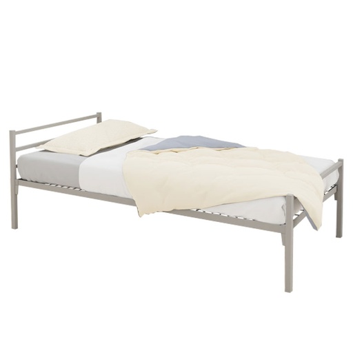 LIT METAL 3 TRAVERSES SACHA + SOMMIER TREILLIS - 90x190cm