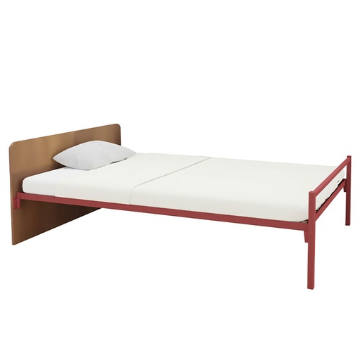 LIT TETE BOIS SACHA + SOMMIER TREILLIS - 120x190cm