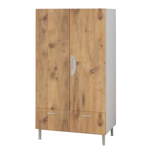[MOM-SA20-2P2TL-] ARMOIRE 2 PORTES 2 TIROIRS SACHA - 100x58xHt.180cm