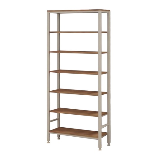 [MOM-SA25] BIBLIOTHEQUE CADRE METAL SACHA - 80x30xHt.180cm
