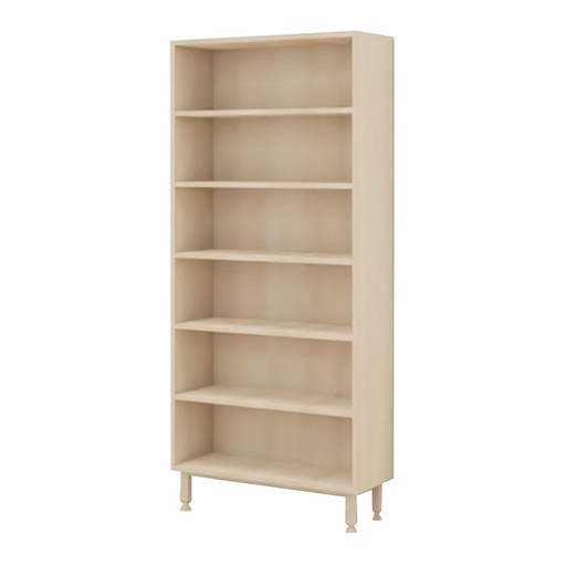 BIBLIOTHEQUE MELAMINE SACHA - 80x30xHt.180cm