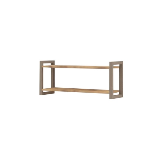 ETAGERE MURALE 2 TABLETTES SACHA - 80x25xHt.35cm