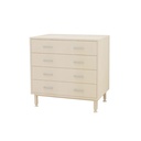 COMMODE 4 TIROIRS SACHA - 80x51xHt.80cm