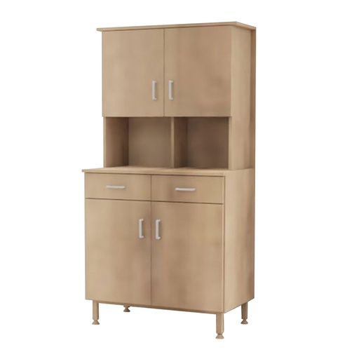 BUFFET 2 PORTES 2 TIROIRS + ELEMENT HAUT SACHA - 87x52xHt.174cm