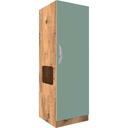 ARMOIRE 1 PORTE AVEC NICHE LUCAS - 60x58xHt.180cm