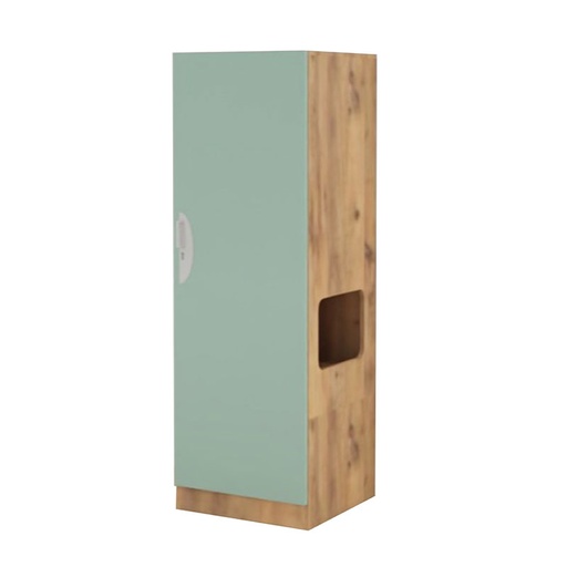 [MOB-LU20-1PNPL] ARMOIRE 1 PORTE AVEC NICHE LUCAS - 60x58xHt.180cm