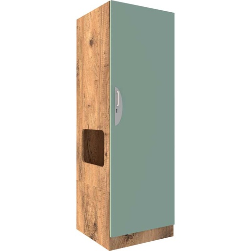 [MOB-LU20-1PNPL] ARMOIRE 1 PORTE AVEC NICHE LUCAS - 60x58xHt.180cm