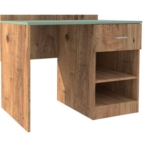 BUREAU AVEC NICHE + TIROIR LUCAS - 100x60xHt.75cm