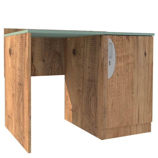 [MOB-LU33-100060] BUREAU AVEC NICHE + PORTE LUCAS - 100x60xHt.75cm