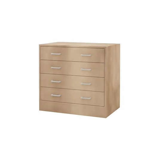 [MOB-LU40-4TIR-Pin atlas A551-Pin atlas A551] COMMODE 4 TIROIRS LUCAS - 80x51xHt.75cm