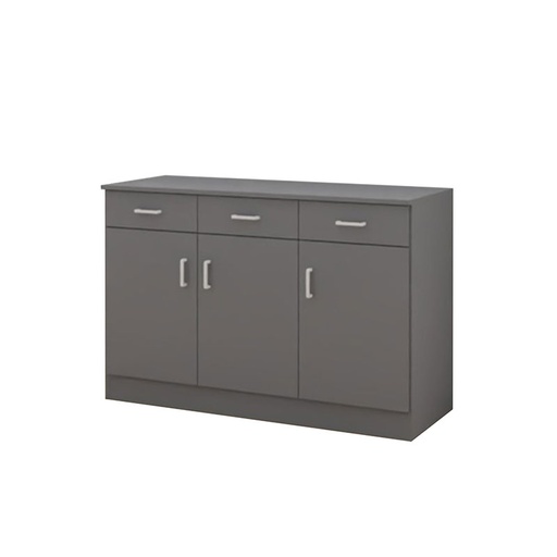 [MOB-LU35-3P3T] BUFFET 3 PORTES 3 TIROIRS LUCAS - 130x52xHt.87cm