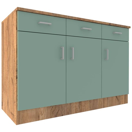 [MOB-LU35-3P3T-à définir-à définir-à définir-à définir] BUFFET 3 PORTES 3 TIROIRS LUCAS - 130x52xHt.87cm