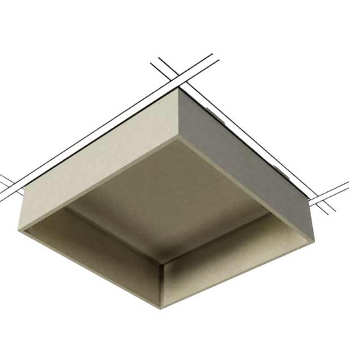 CUBE ACOUSTIQUE TIZIANA - Forme PAVE CREUX