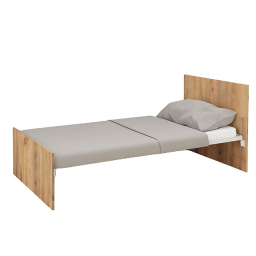 [MOB-LU01-120190 | TREI-Bleu D108-Bleu ciel 5015-Bleu ciel 5015-Bleu D108] LIT SIMPLE LUCAS + SOMMIER TREILLIS - 120x190cm