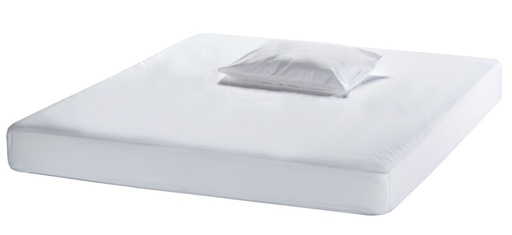 [5211P-090200] DRAP HOUSSE - PC Jersey Blanc - 90/100 x 190/200 cm