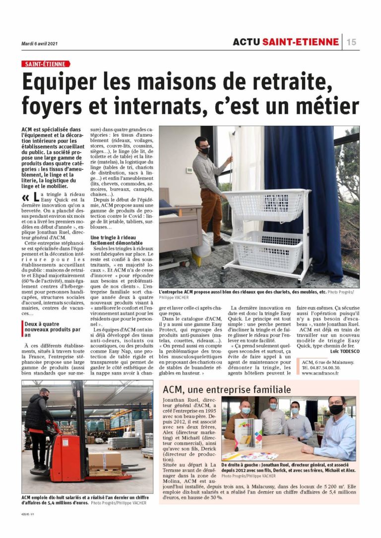 Article Le Progrès - ACM France