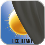 Pictogramme rideau occultant
